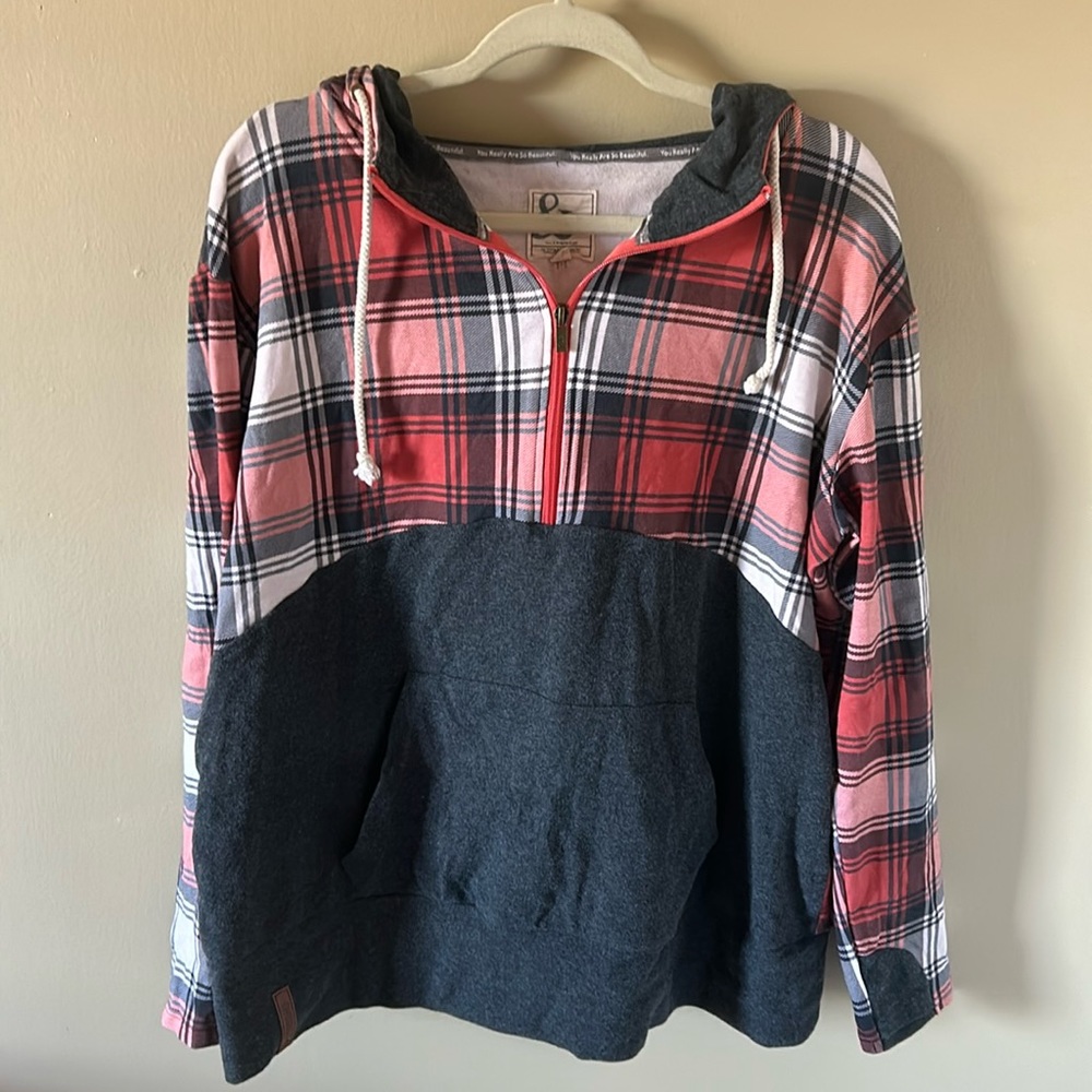 Women’s 1/4 Zip Ampersand Hoodie, size 3XL